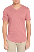 Men's Goodlife Scallop Hem V-neck T-shirt - Coral