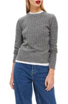 Women's Topshop Pointelle Crop Sweater Us (fits Like 0-2) - Pink