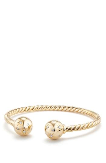 Women's David Yurman Solari Bead Bracelet With Diamonds In 18k Gold