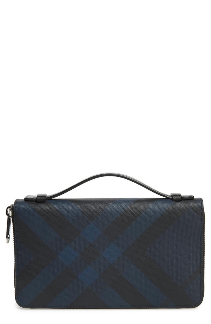 Men's Burberry Reeves Zip Wallet - Blue