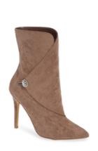 Women's Charles By Charles David Pistol Crystal Embellished Pointy Toe Bootie .5 M - Beige