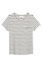 Men's Sol Angeles Vintage Stripe Pocket T-shirt, Size - White