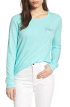 Women's Vineyard Vines Rafter Long Sleeve Cotton Tee - Blue