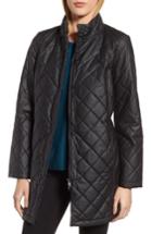 Women's Eileen Fisher Stand Collar Organic Cotton Jacket, Size - Black
