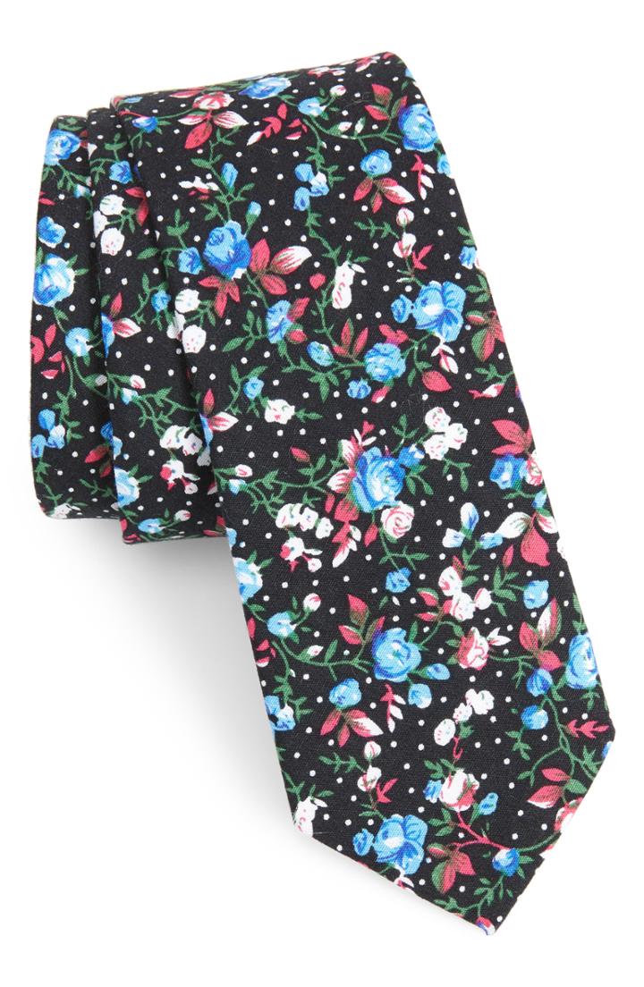 Men's 1901 Harbin Floral Tie, Size - Blue