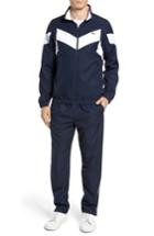 Men's Lacoste Chevron Stripe Track Suit (m) - Blue