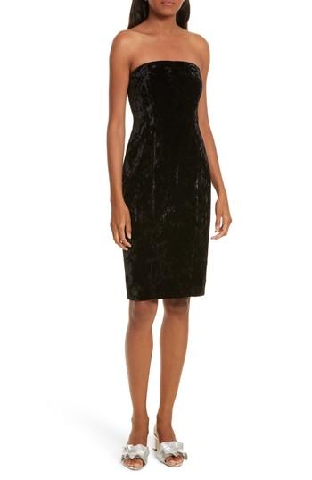 Women's Tracy Reese Strapless Velvet Dress - Black