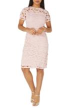 Women's Dorothy Perkins Lace Sheath Dress Us / 10 Uk - Pink
