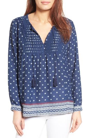 Women's Nydj Print Blouse - Blue