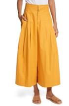 Women's Sea Corset Waist Culottes - Orange