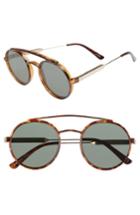 Women's Spitfire Stay Rad 53mm Round Sunglasses - Tortoise Shell/ Black