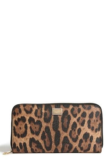 Women's Dolce & Gabbana Zip Continental Wallet -