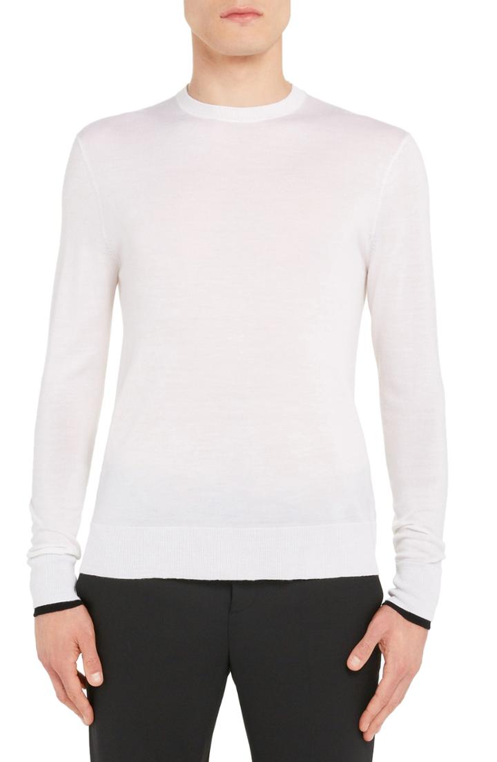 Men's Neil Barrett Wool Blend Sweater - Black