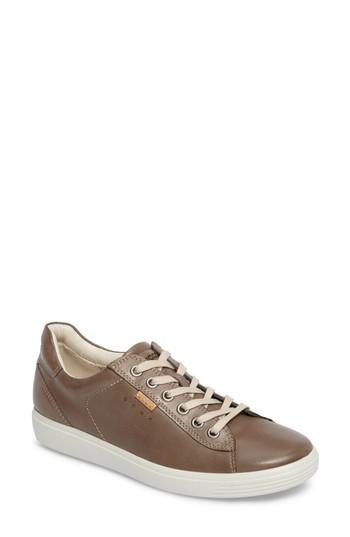 Women's Ecco Soft 7 Long Lace Sneaker -7.5us / 38eu - Grey