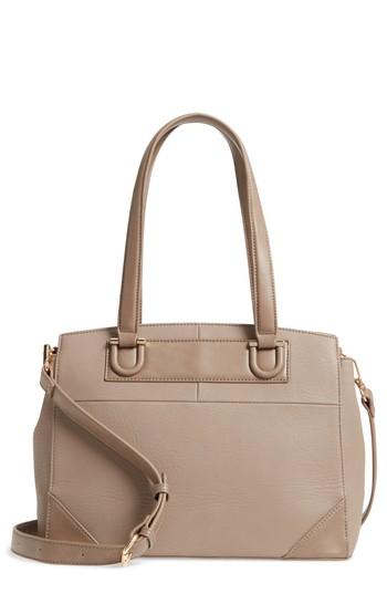 Sole Society Sterling Faux Leather Satchel - Beige