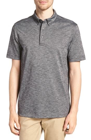 Men's Nordstrom Men's Shop Fit Polo, Size Large - Black