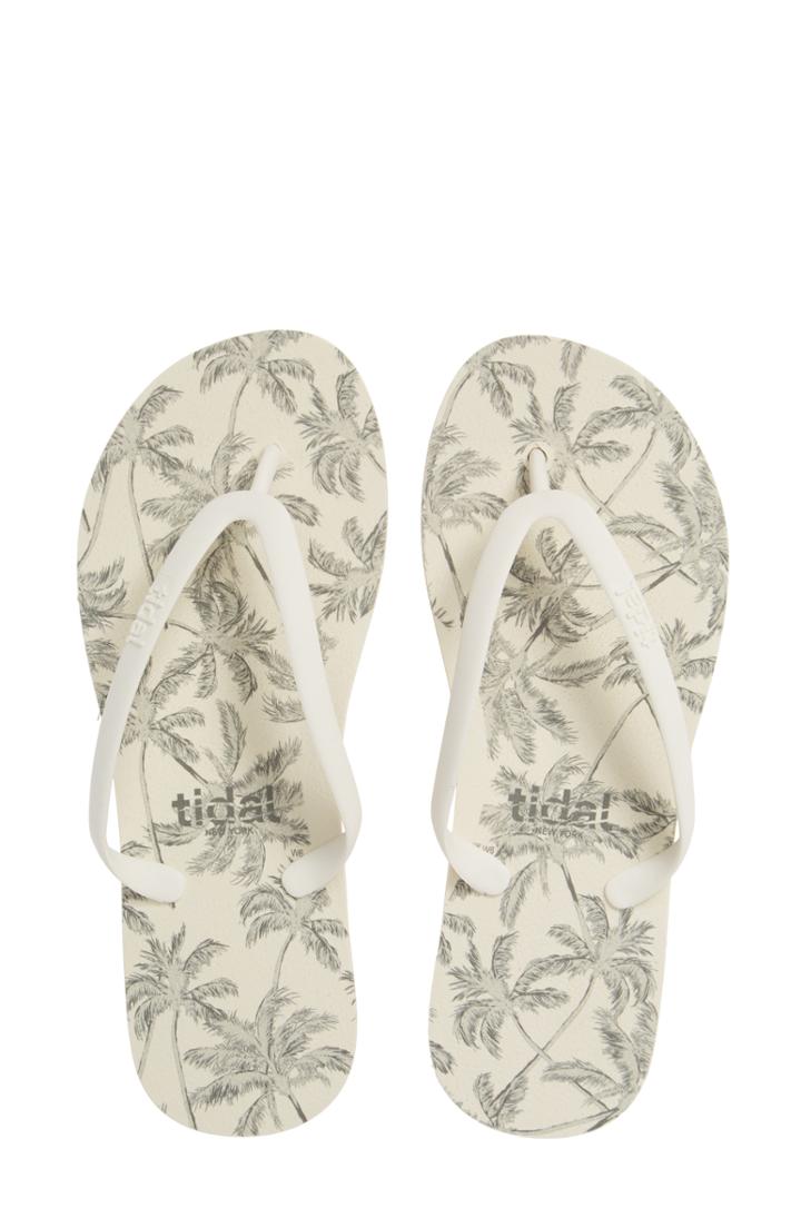 Women's Tidal New York Breeze Flip Flop M - White