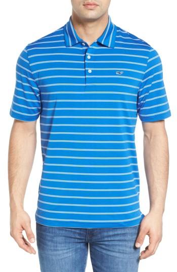 Men's Vineyard Vines Stripe Jersey Golf Polo
