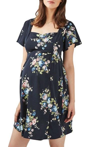 Women's Topshop Floral Maternity Tea Dress