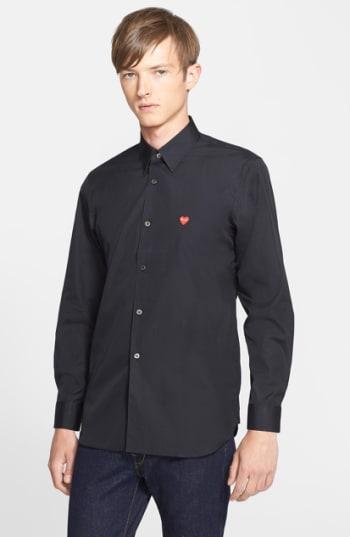 Men's Comme Des Garcons Play Trim Fit Sport Shirt
