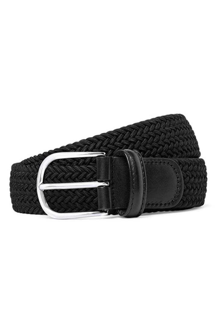Men's Anderson's Basic Stretch Woven Belt - Black