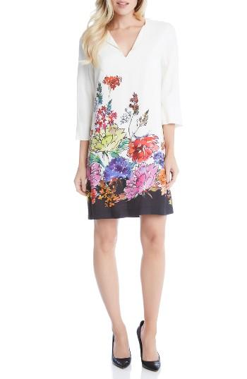 Women's Karen Kane Floral Border Print Shift Dress
