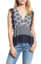 Women's Ella Moss Mosaic Print Top - Blue