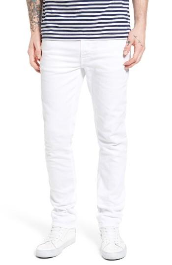 Men's Nudie Jeans Lean Dean Slouchy Slim Fit Jeans X 34 - White