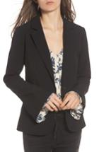 Women's Hinge Wide Cuff Blazer, Size - Black