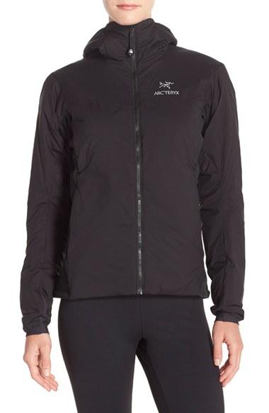 Women's Arc'teryx 'atom Lt' Coreloft(tm) Hooded Jacket - Black