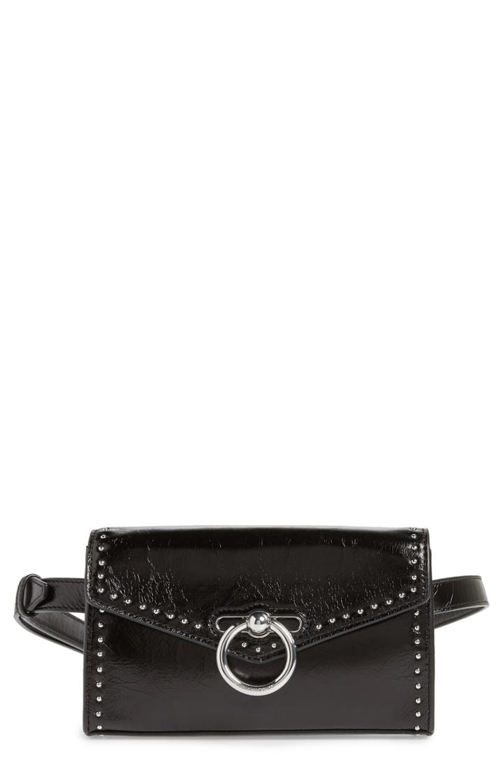Rebecca Minkoff Jean Studded Leather Belt Bag - Black