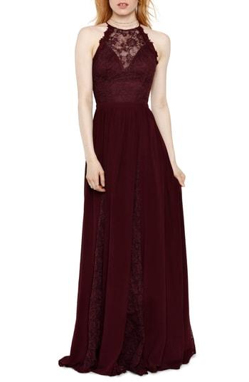 Women's Heartloom Dakota Sleeveless Lace Trim Gown