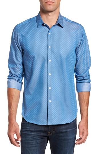 Men's Jeff Camden Slim Fit Micro Print Sport Shirt