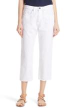 Women's Frame Le Stevie Straight Leg Crop Jeans - White