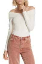 Women's Free People Zone Out Bodysuit - Ivory