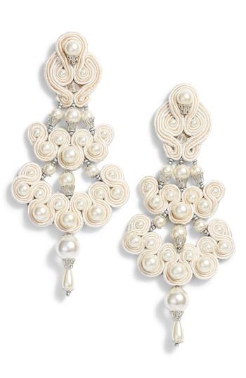Women's Tory Burch Beaded Chandelier Earrings