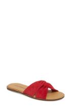 Women's Lucky Brand Dezzee Slide Sandal .5 M - Red