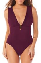 Women's Amoressa Moderne Delahaye One-piece Swimsuit - Burgundy