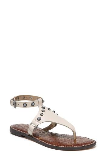 Women's Sam Edelman Galena Studded Sandal M - White