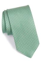 Men's John W. Nordstrom 'grayson Mini' Silk Tie, Size - Green