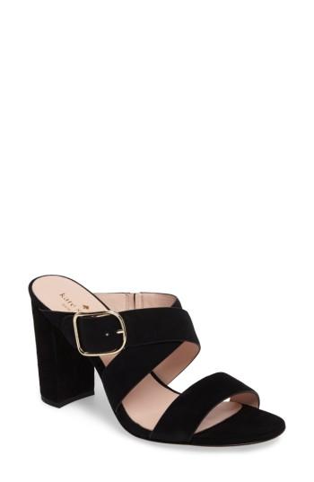 Women's Kate Spade New York Orchid Slide Sandal .5 M - Black