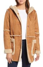 Women's Dylan Cozy Reversible Faux Shearling Hooded Jacket