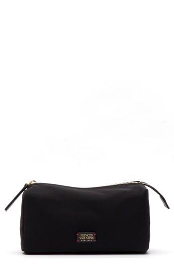 Frances Valentine Nylon Cosmetics Case, Size - Black