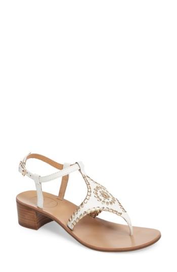 Women's Jack Rogers Elise Sandal .5 M - White