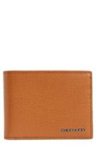 Men's Burberry Leather Bifold Wallet - Beige