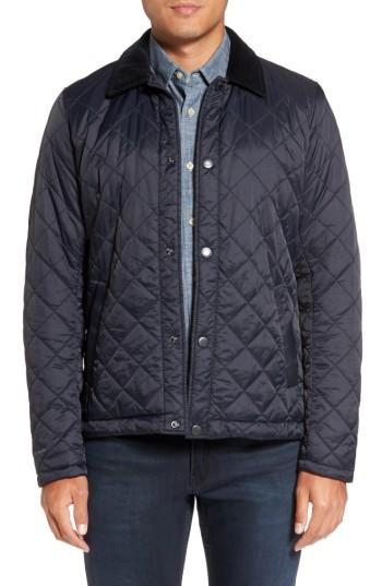 Men's Barbour Holme Quilted Water-resistant Jacket - Blue