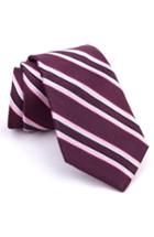 Men's Ted Baker London Jetset Stripe Silk Tie, Size - Red