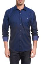 Men's Bugatchi Shaped Fit Ombre Sport Shirt