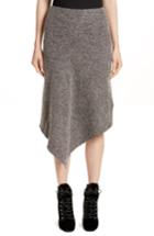 Women's Atlein Galaxy Tweed Asymmetrical Skirt Us / 34 Fr - Grey