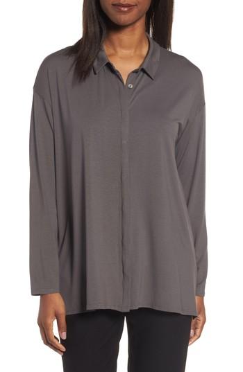 Women's Eileen Fisher Button-up Jersey Top
